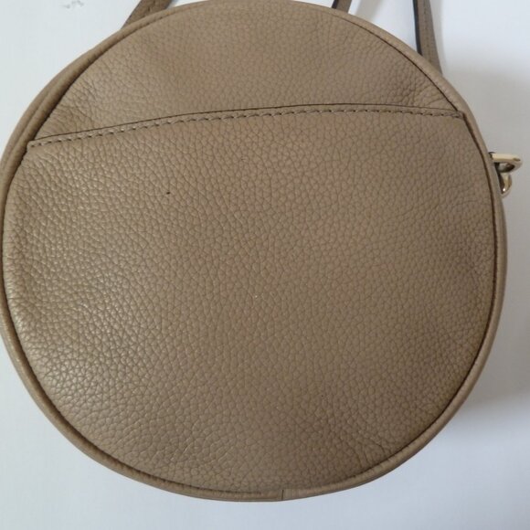 2018 MK MIchael Kors Pebble Leather Canteen Cross Body Truffle NO FRINGE DANGLE - Picture 3 of 11